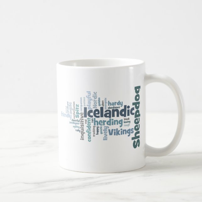 Caneca De Café Sheepdog islandês (Direita)