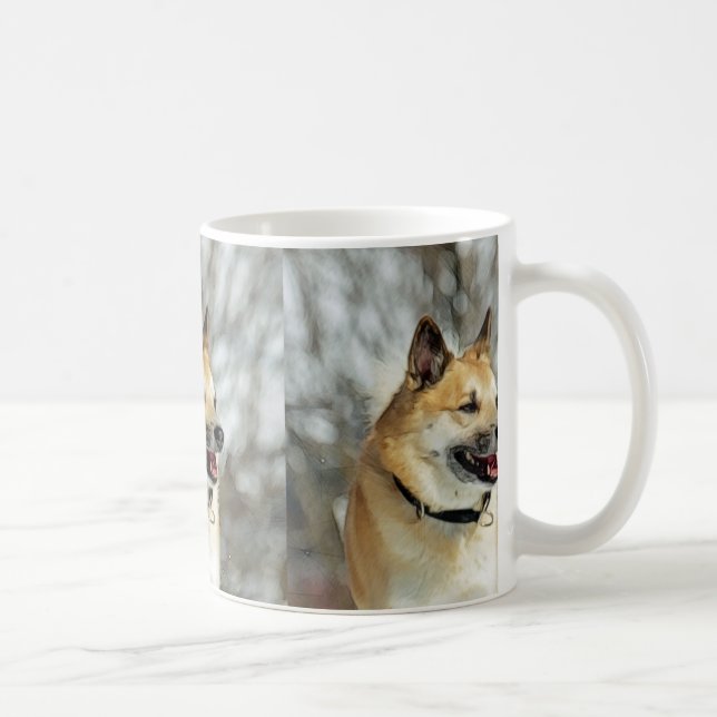 Caneca De Café Sheepdog Islandês 019 (Direita)
