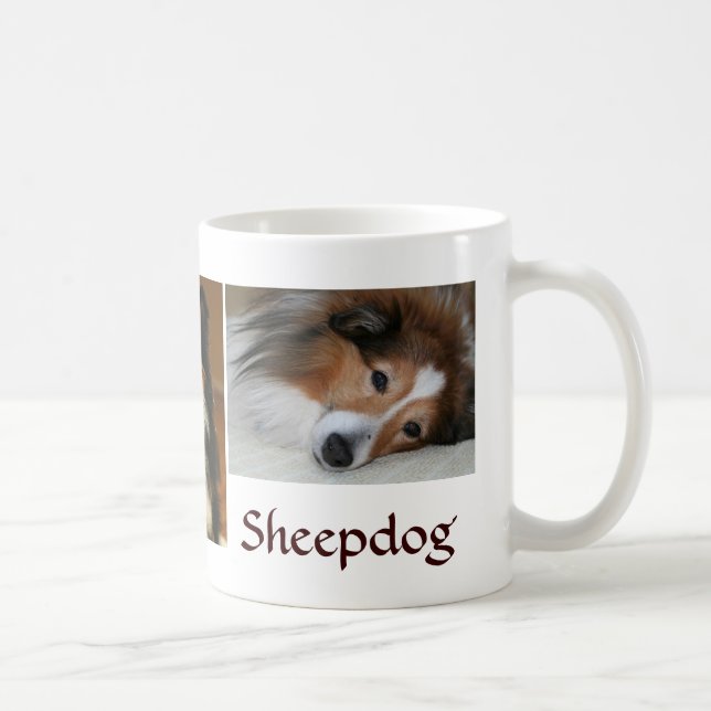 Caneca De Café Sheepdogs de Shetland (Direita)