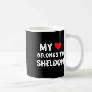 Caneca De Café Sheldon - Meu Coração Pertence a Sheldon - Amor