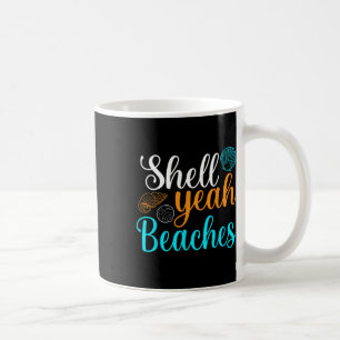 Caneca De Café Shell Sim Beaches Férias de Verão Cruzeiro Tropica