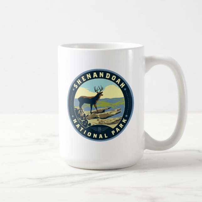 Caneca De Café Shenandoah National Park (Direita)