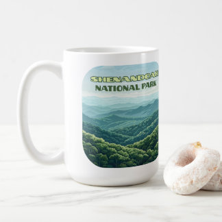 Caneca De Café Shenandoah National Park Virginia Blue Ridge Retro