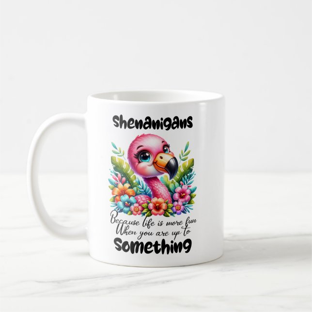 Caneca De Café Shenanigans Flamingo Mug (Esquerda)