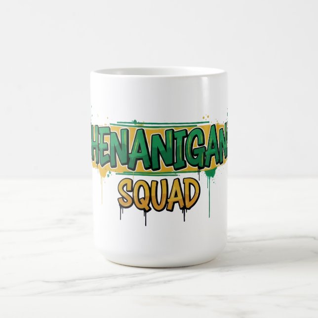 Caneca De Café Shenanigans Squad Rua. Dia de Patrick (Centro)