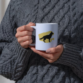 Caneca De Café Shephard Silhouette Mug