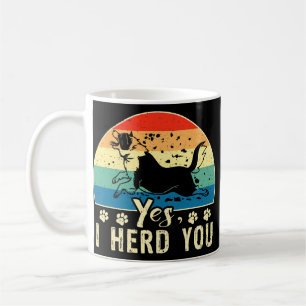 Caneca De Café Shepherd Herding Dog Aussie Mãe Sim Eu