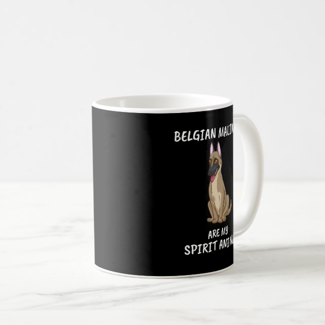 Caneca De Café Shepherd Shepherd Gift Belga Malinois (Frente Esquerda)