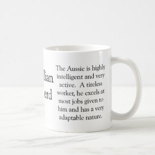 Caneca De Café Shepherd Trivia Mug australiano
