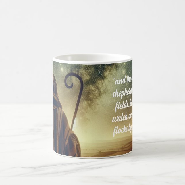 Caneca De Café Shepherd Watching Flock Biblical Scene (Centro)