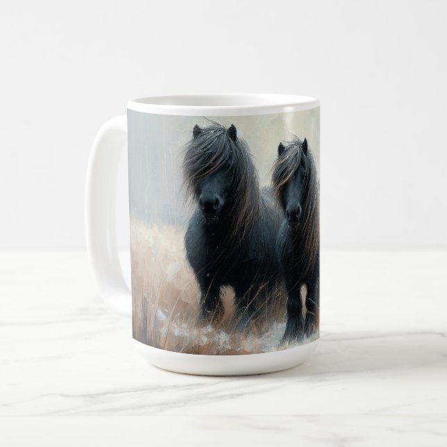 Caneca De Café Shetland Pony (Coffee Mug No1) Conjunto de seis Sh (Frente Esquerda)