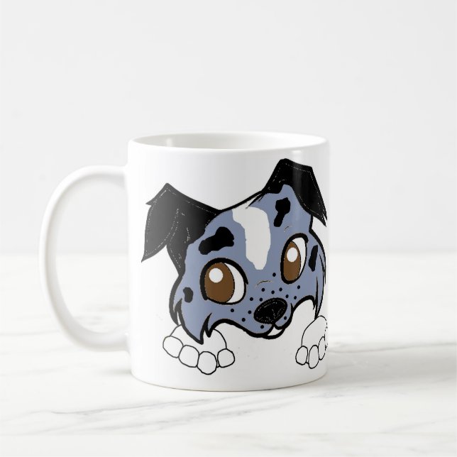 Caneca De Café Shetland Sheepdog Blue Merle (Esquerda)