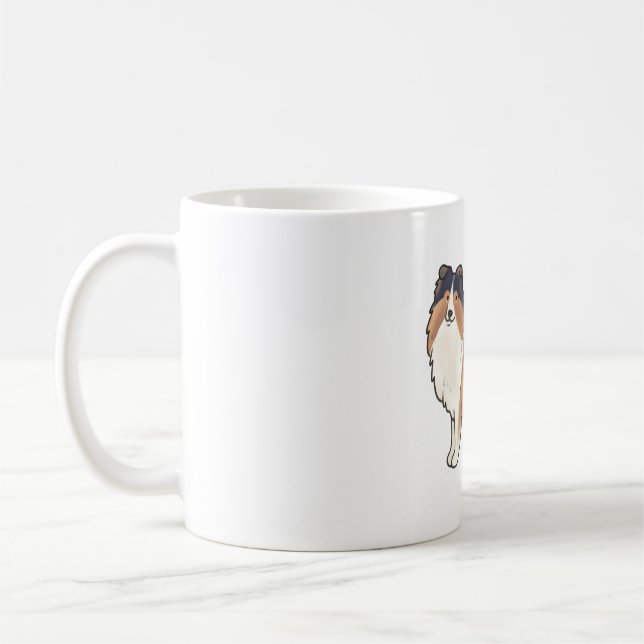 Caneca De Café Shetland sheepdog Magic (Esquerda)