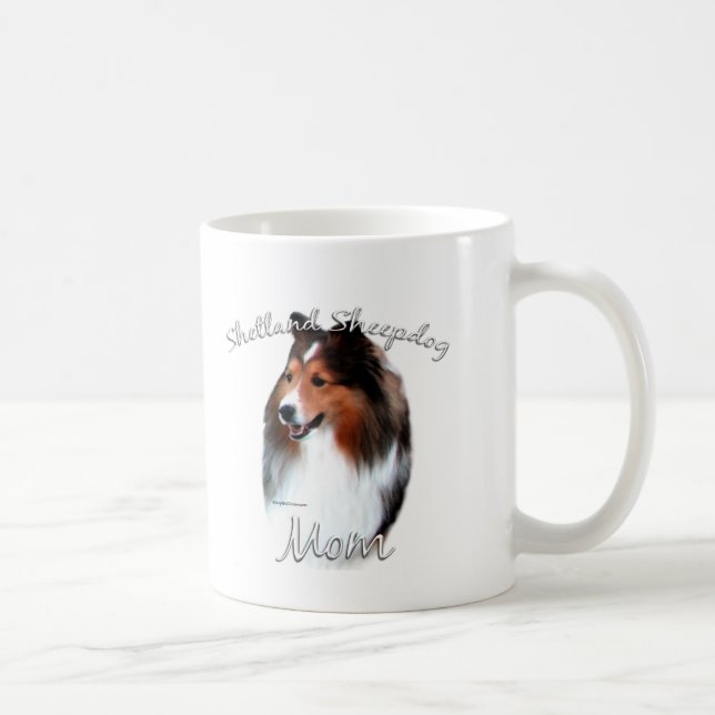 Caneca De Café Shetland Sheepdog (sable) Mãe 2 (Direita)