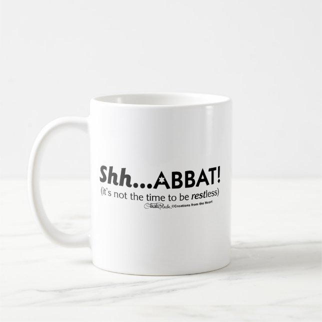 Caneca De Café Shh.abbat! (Esquerda)