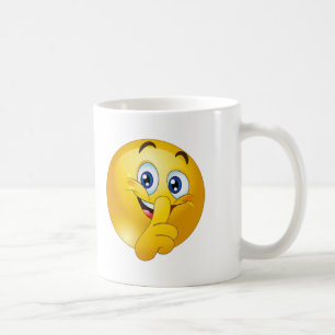 Caneca De Café Shh emoji