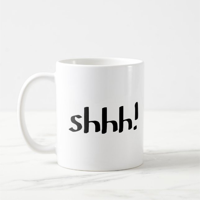 Caneca De Café Shhh! (Esquerda)