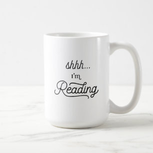 Caneca De Café Shhh... Estou lendo mug
