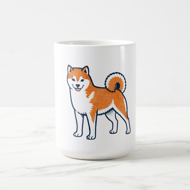 Caneca De Café Shiba Inu ー Standing (Centro)
