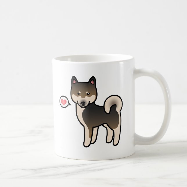 Caneca De Café Shiba Inu Amor de Sésamo (Direita)