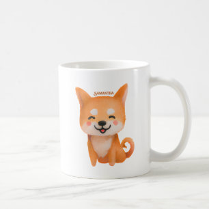 Caneca De Café Shiba Inu, Um Sorriso Bonito
