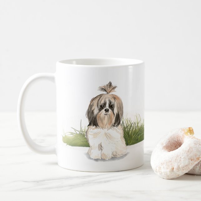 Caneca De Café Shih Tzu (Com Donut)