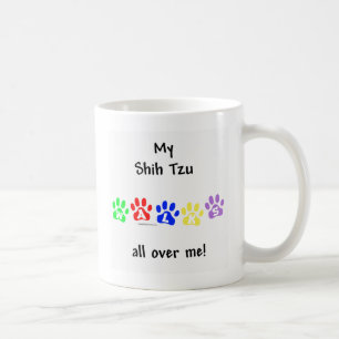 Caneca De Café Shih Tzu Caminha Por Você
