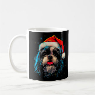 Caneca De Café Shih Tzu Dog Xmas