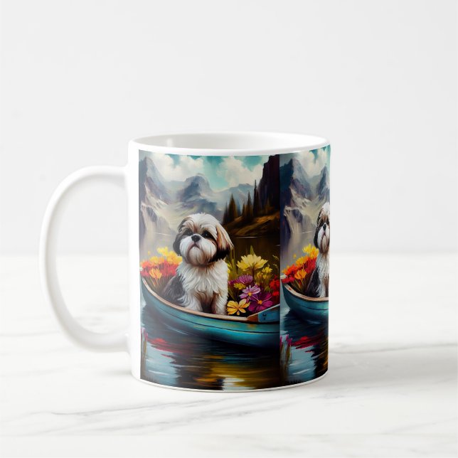 Caneca De Café Shih Tzu em um remador: Uma aventura cética (Esquerda)