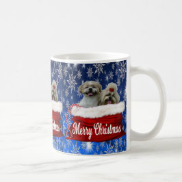 Caneca De Café Shih tzu Mug Christmas