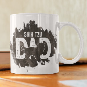 Caneca De Café Shih tzu Pai Amante da Raça Canina Dia dos Pais