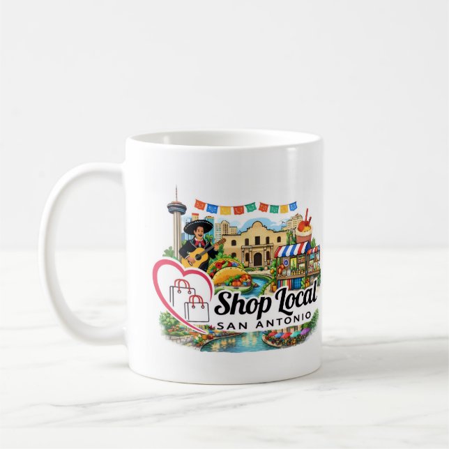 Caneca De Café Shop Local San Antonio Mug (Esquerda)