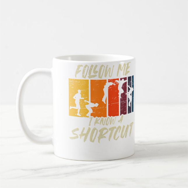Caneca De Café Shortcut Run Jump Flip Freerunning Acrobatic Parko (Esquerda)
