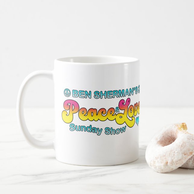 Caneca De Café Show de Domingo de Paz e Amor de Ben Sherman (Com Donut)
