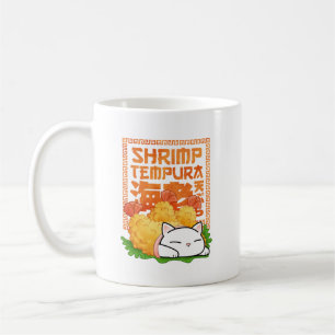 Caneca De Café Shrimp Tempura Cat