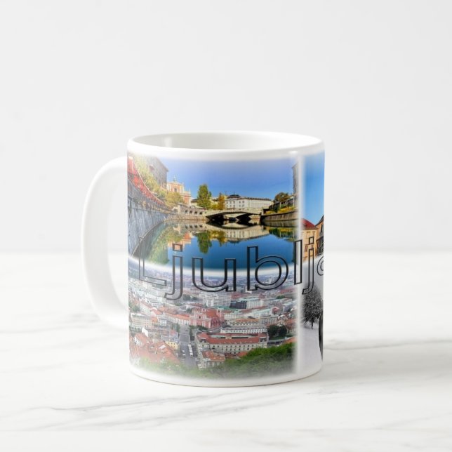 Caneca De Café SI Eslovênia - Liubliana - (Frente Esquerda)