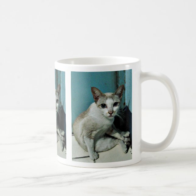 Caneca De Café Siamese Cat Friend (Direita)