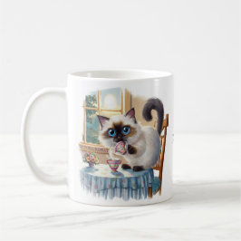 Caneca De Café Siamese Cat & Tea Time Mug