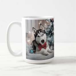 Caneca De Café Siberian Husky Christmas Mug