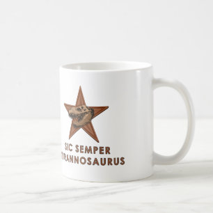 CANECA DE CAFÉ SIC SEMPER TYRANNOSAURUS