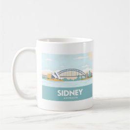 Caneca De Café Sidney Austrália Opera House Pastel Viagem