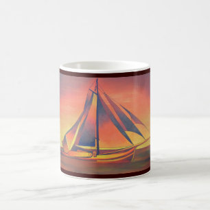 Caneca De Café Sienna Sails no Sunset