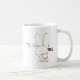 Caneca De Café siga o coelho branco