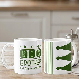Caneca De Café Siglas do irmão mais velho mês de estabelecimento 