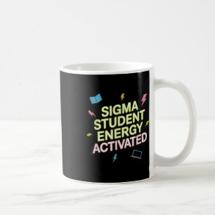 Caneca De Café Sigma Energia Estudantil Ativada, De Volta à Escol