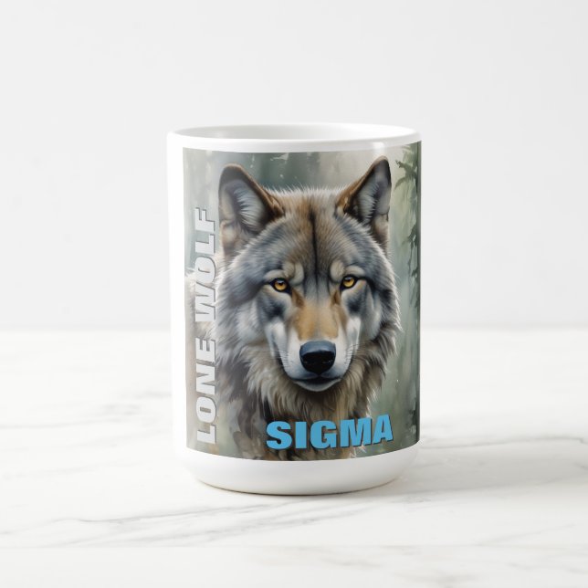Caneca De Café Sigma Male Lone Wolf (Centro)