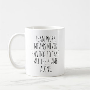 Caneca De Café Significado de trabalho em equipe Colegas de traba