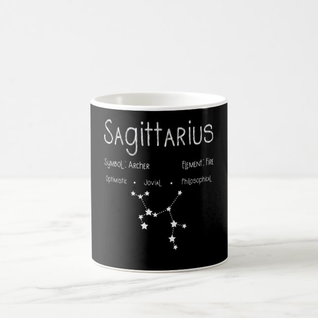 Caneca De Café Signo Zodiacal Sagitário Constelação Astrologia (Centro)