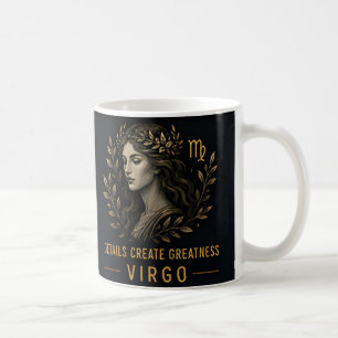 Caneca De Café Signo Zodíaco de Virgem Horóscopo Celestial Aniver