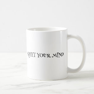 CANECA DE CAFÉ SILENCIE SUA MÚSICA BÁSICA DE MENTE